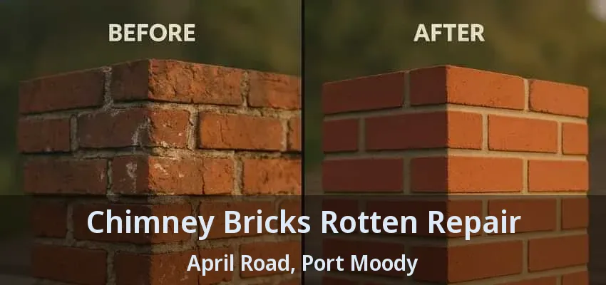 Chimney Bricks Rotten Repair April Road, Port Moody - BC