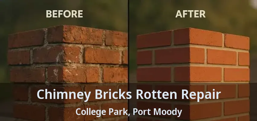 Chimney Bricks Rotten Repair College Park, Port Moody - BC