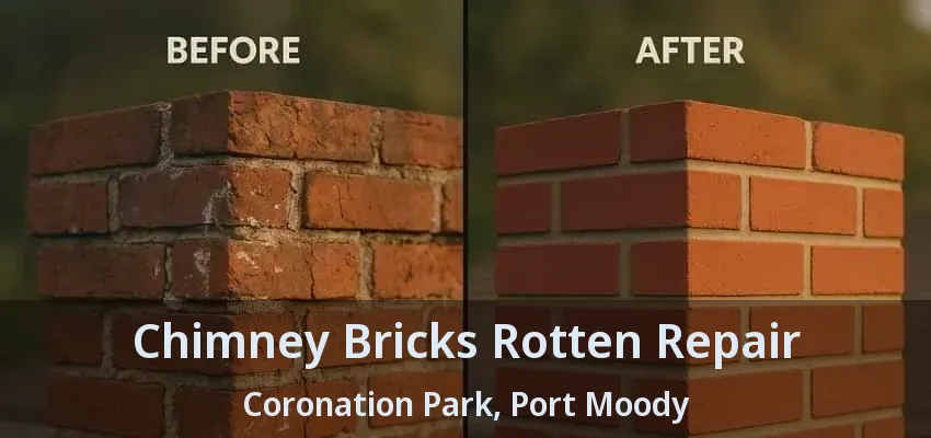 Chimney Bricks Rotten Repair Coronation Park, Port Moody - BC