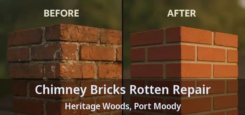 Chimney Bricks Rotten Repair Heritage Woods, Port Moody - BC