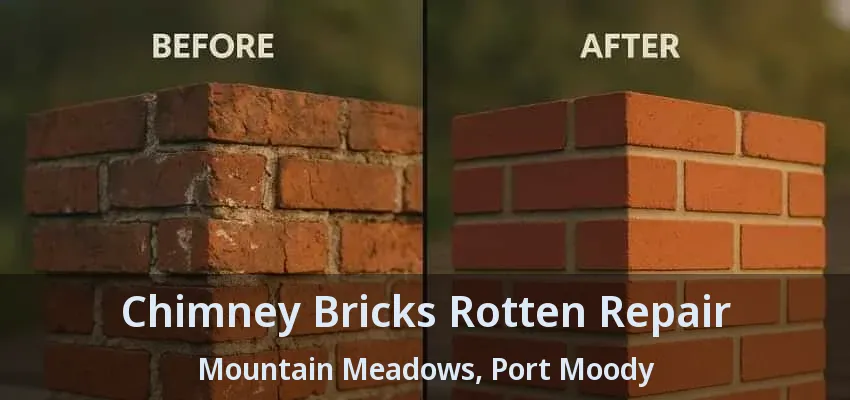 Chimney Bricks Rotten Repair Mountain Meadows, Port Moody - BC