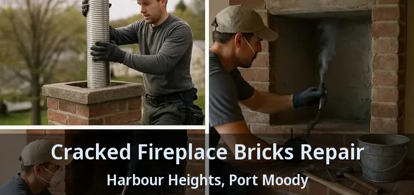 Cracked Fireplace Bricks Repair Harbour Heights, Port Moody - BC