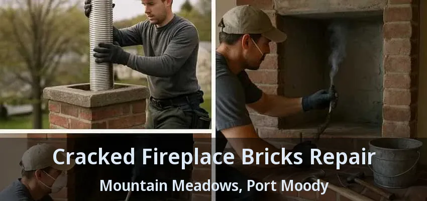 Cracked Fireplace Bricks Repair Mountain Meadows, Port Moody - BC