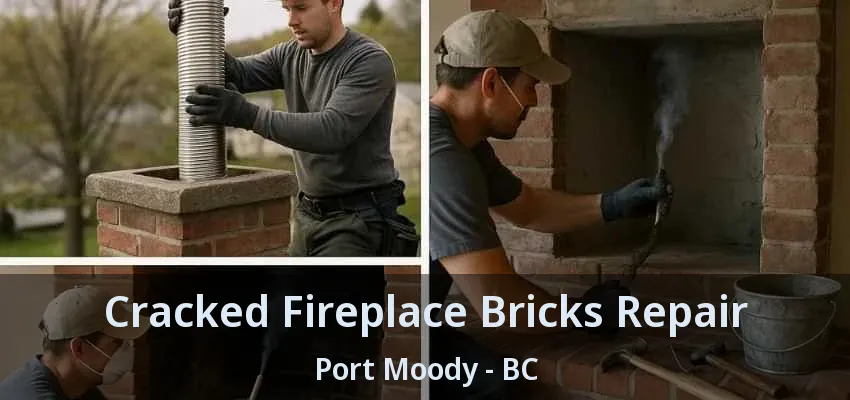 Cracked Fireplace Bricks Repair Port Moody - BC