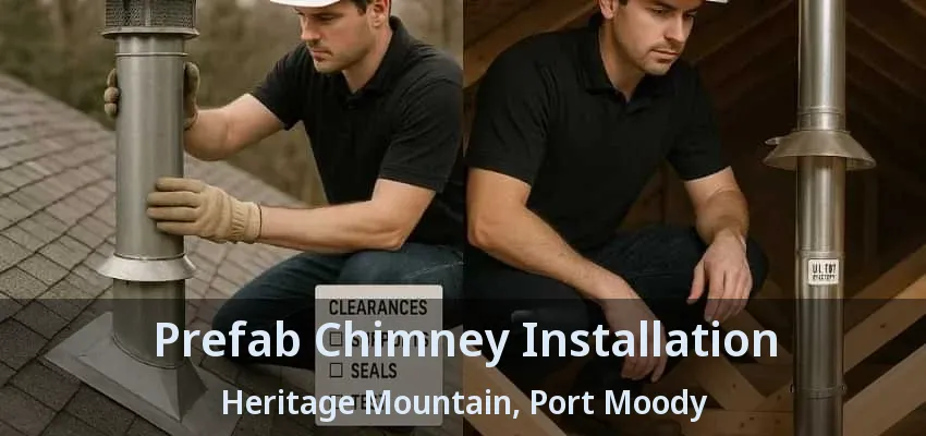 Prefab Chimney Installation Heritage Mountain, Port Moody - BC