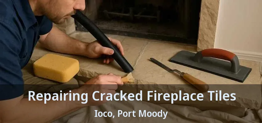 Repairing Cracked Fireplace Tiles Ioco, Port Moody - BC