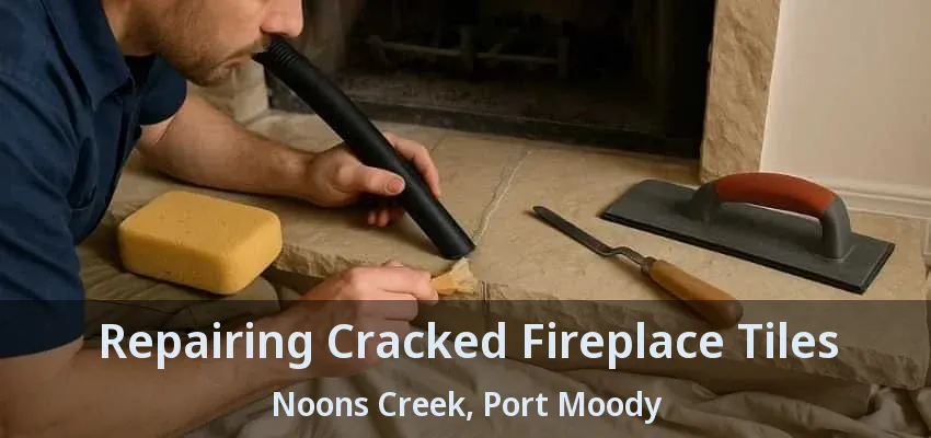 Repairing Cracked Fireplace Tiles Noons Creek, Port Moody - BC